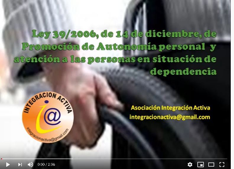 Autonomia personal y atencion personas en situación dependencia